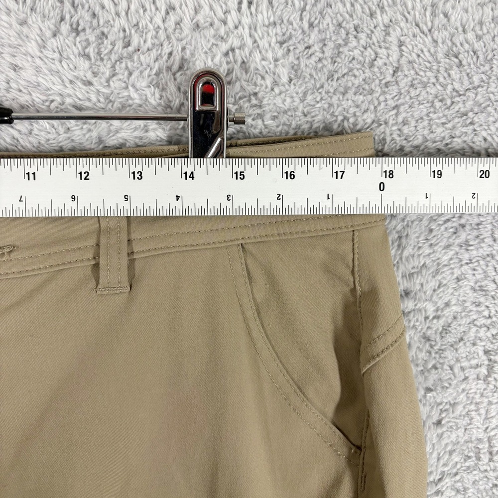 Prana Halle Pant Size 12 Tan Khaki Zion Pockets Mid Rise Hiking Outdoor Camping - Picture 3 of 9